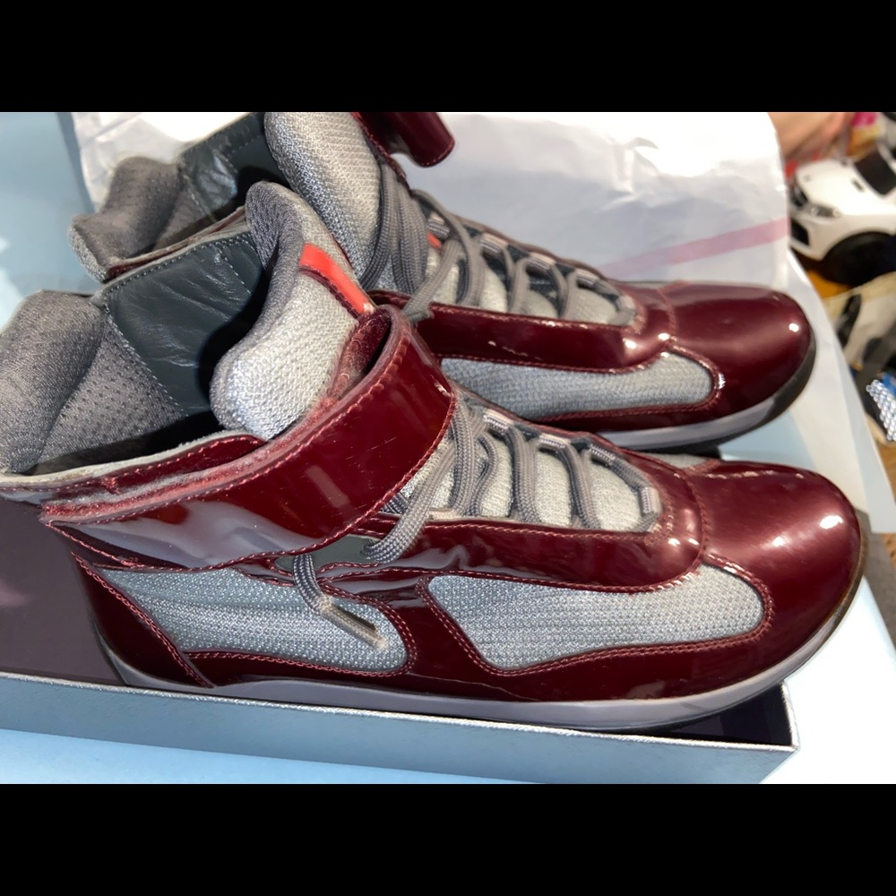 Burgundy Prada’s - Picture 5 of 8